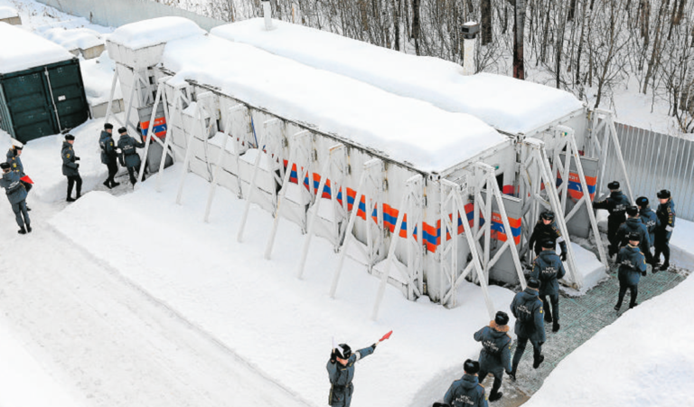 Rusia ha empezado la producción en serie de refugios móviles para protegerse de la radiación..