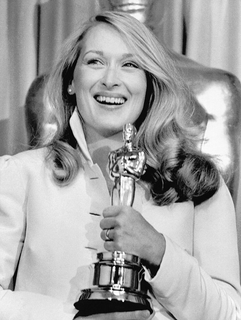 Meryl Streep con su Oscar por 'Kramer vs. Kramer'