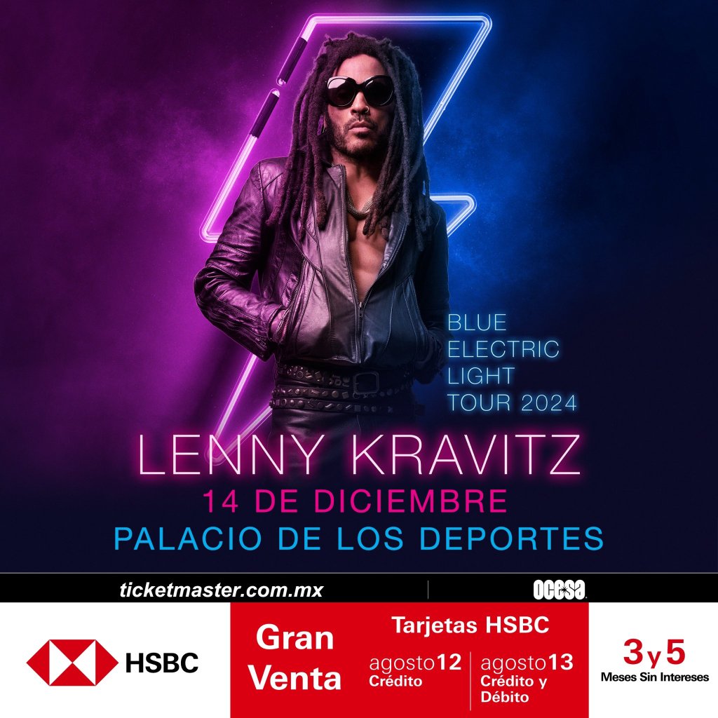 Lenny Kravitz anuncia concierto en México: Fecha, lugar, boletos y más detalles