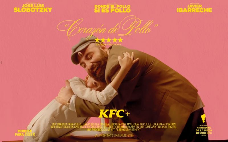 donde ver la nueva serie de kfc dirigida por Javier ibarreche