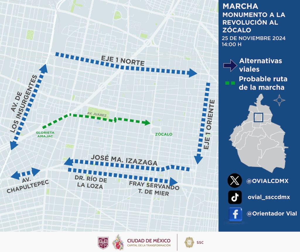 ruta marcha 25N día naranja