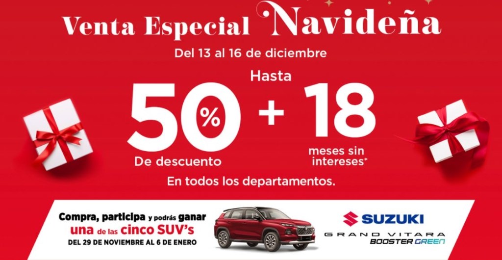 sorteo en la venta especial navideña de sears