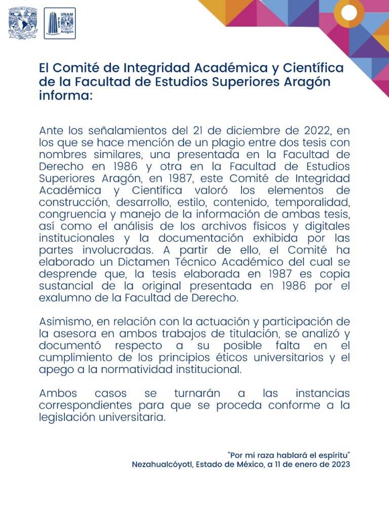 aragon-comunicado-tecnico-tesis-yasmin-esquivel
