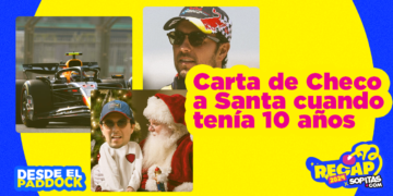 La carta que Checo Pérez le escribió a Santa cuando tenía 10 años