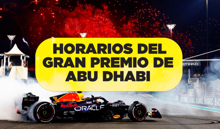 Horarios y transmisión del Gran Premio de Abu Dhabi