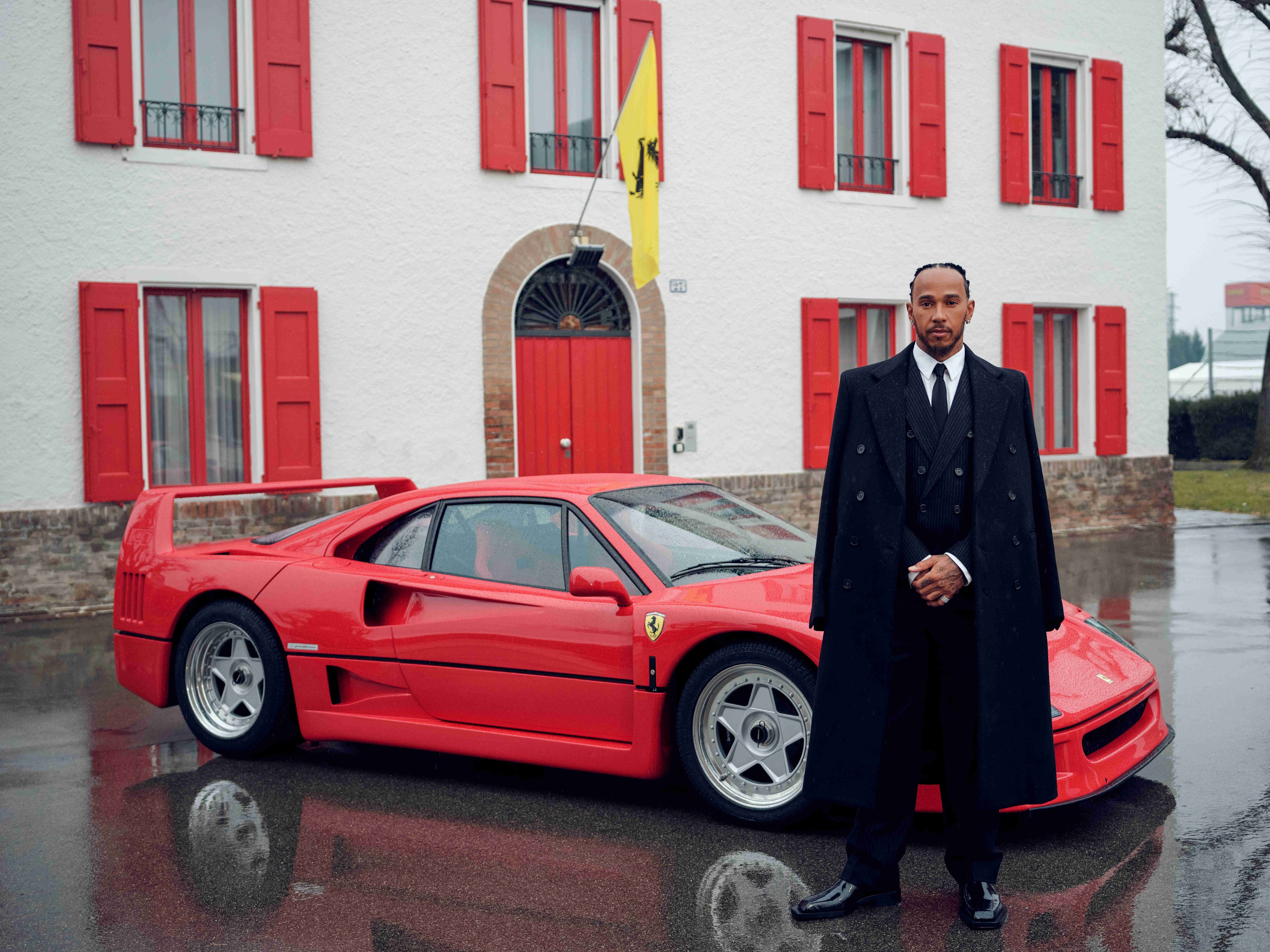 Lewis Hamilton en Maranello