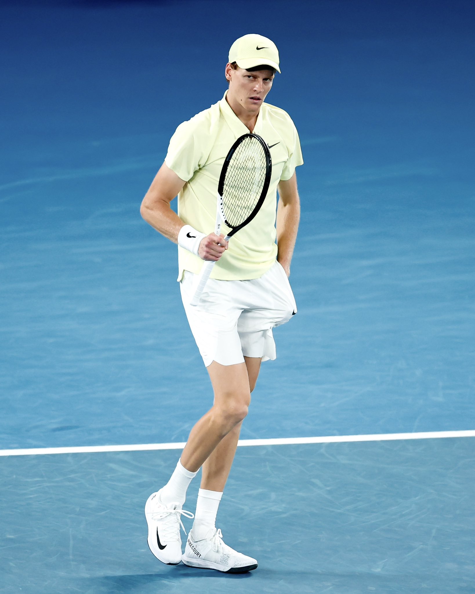 Jannik Sinner en la semifinales del Australia Open