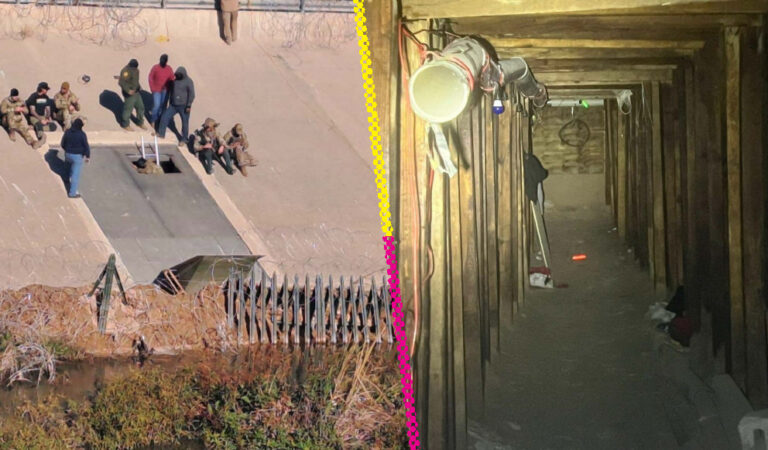 El túnel entre Ciudad Juárez y Texas para traficar migrantes y drogas