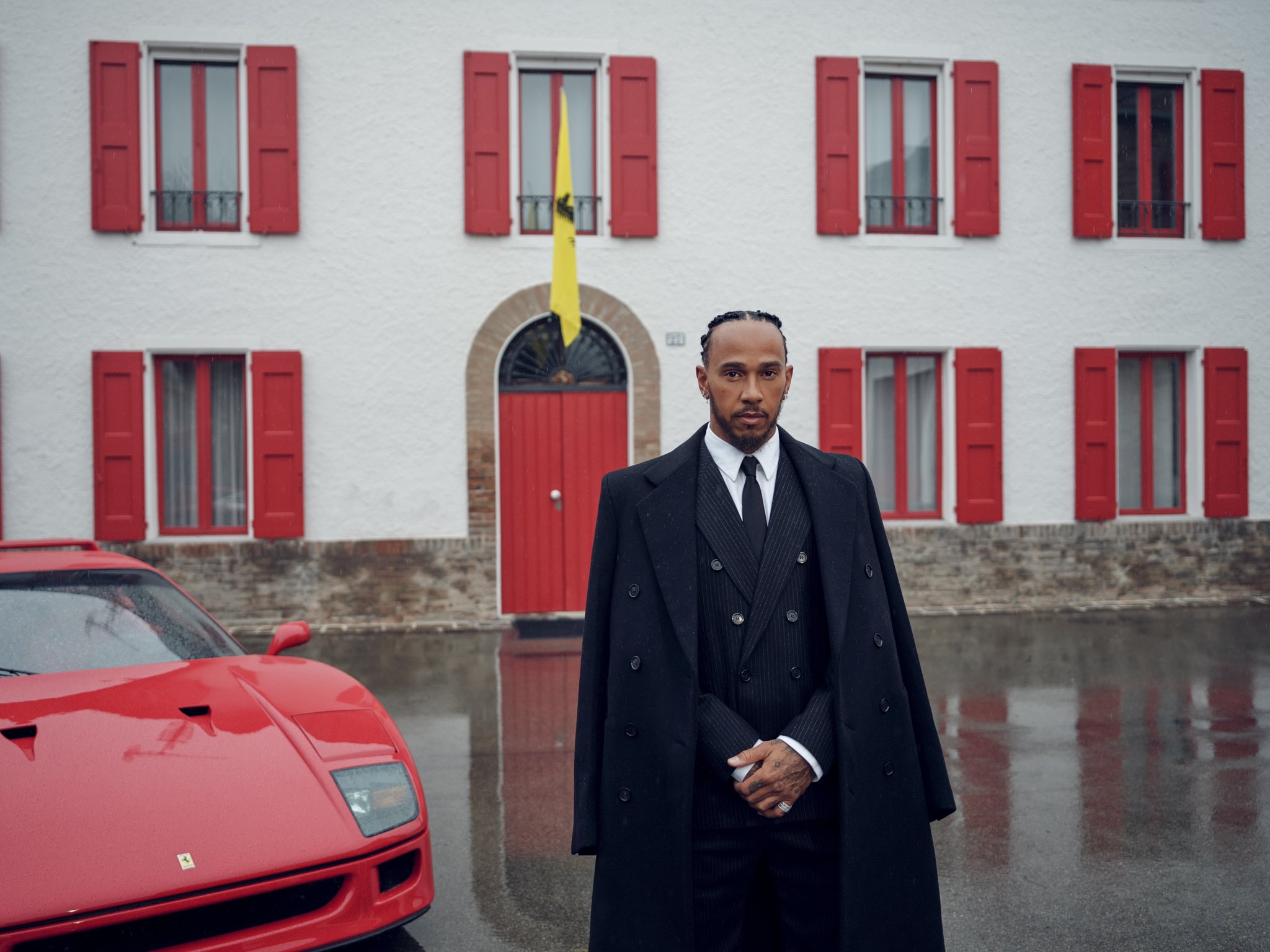 Lewis Hamilton en Ferrari