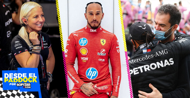 Lewis Hamilton se rodea en Ferrari de las personas con las que tuvo más éxito