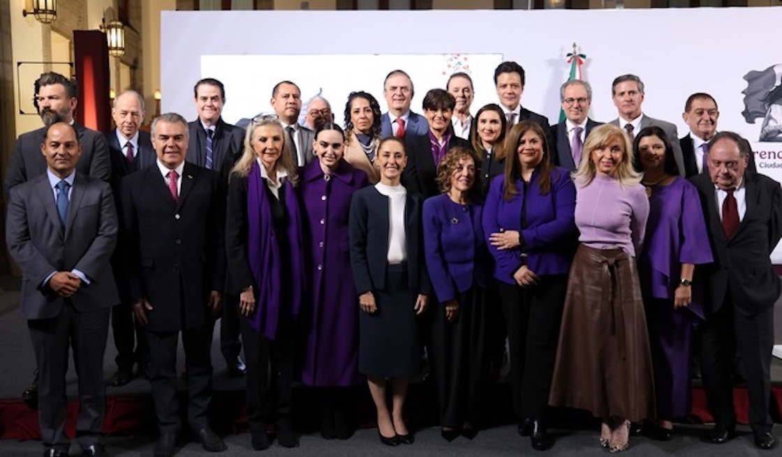 La presentación del consejo que dirige Altagracia Gómez.