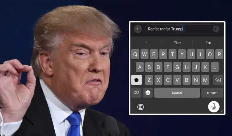 Rarísima falla del iPhone reemplaza la palabra «racista» por «Trump»