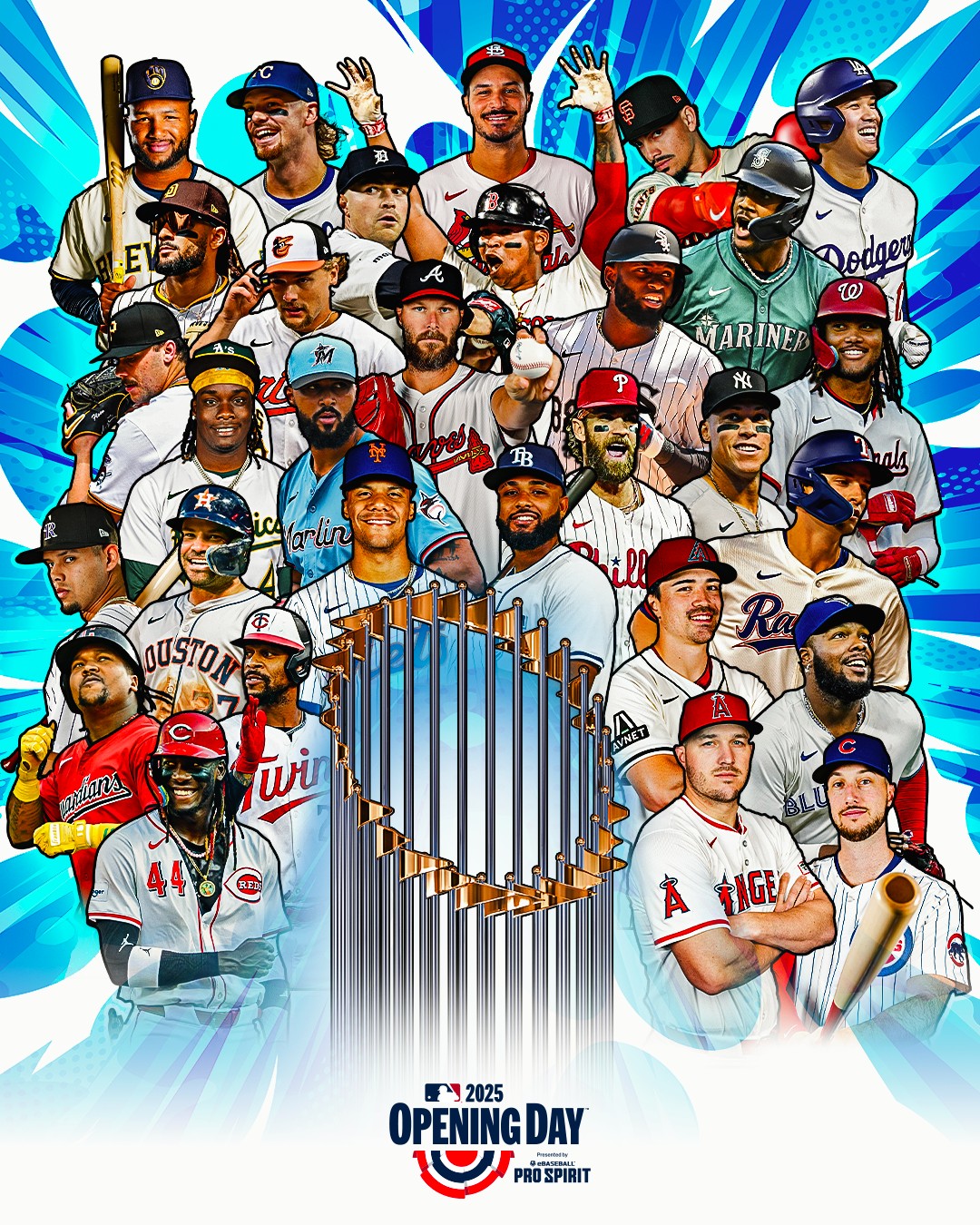 Todos los partidos del Opening Day de MLB 2025