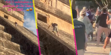 Turista alemán sube a Chichén Itzá y termina golpeado