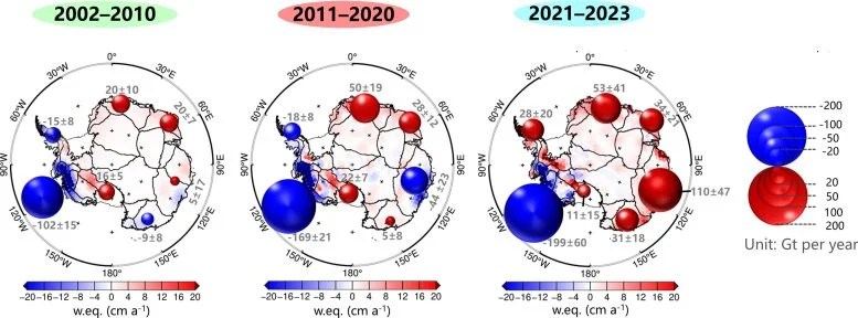 La capa de hielo de la Antártida se recupera por primera vez en décadas